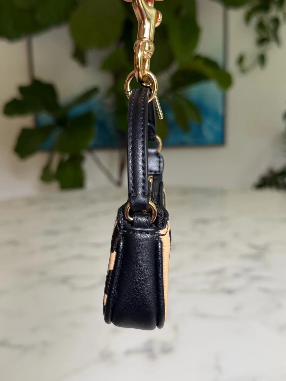 Coach Mini Nolita Bag Charm With Leopard Print CX073 Key Chain
